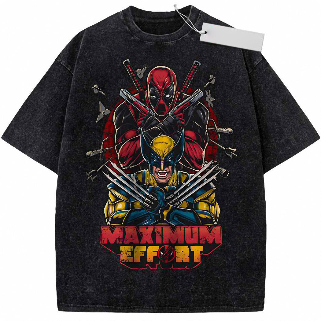 Deadpool vs Wolverine Shirt, Marvel Comics Shirt, Vintage Tee 479