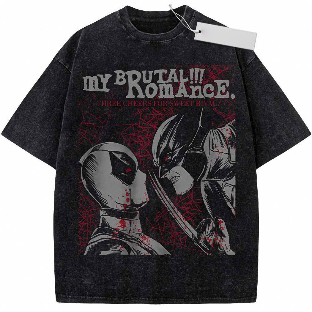 Deadpool vs Wolverine Shirt, Marvel Comics Shirt, Vintage Tee 486