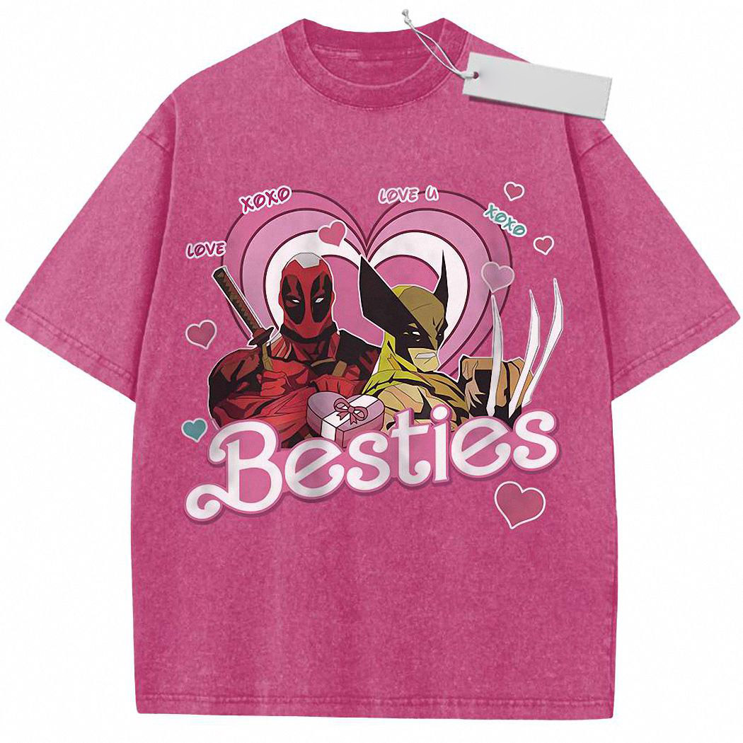 Deadpool vs Wolverine Shirt, Marvel Comics Shirt, Vintage Tee 1