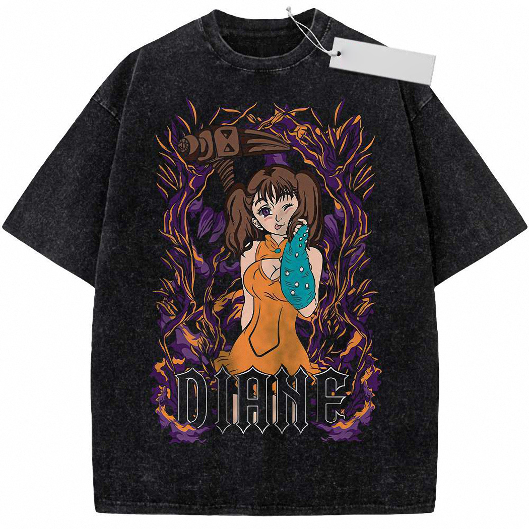 Diane Shirt, Seven Deadly Sins Shirt, Anime Shirt, Vintage T-Shirt 7