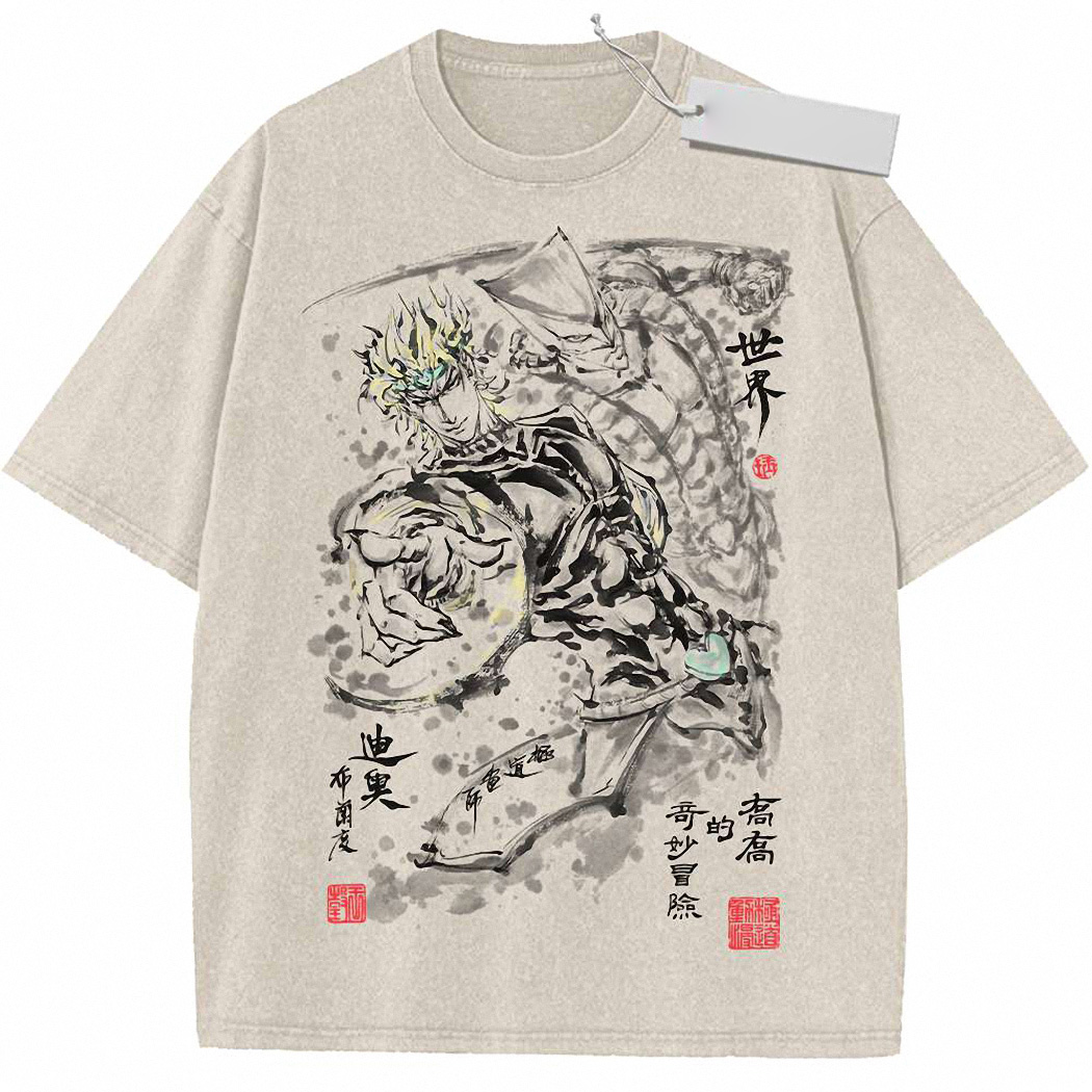 Dio Brando Shirt, JoJo's Bizarre Adventure Shirt, Anime Shirt, Vintage T-Shirt 4