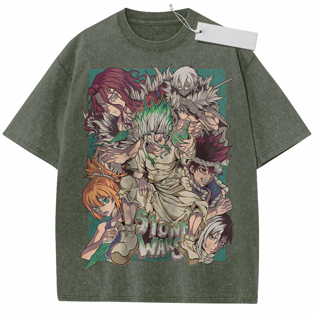 Dr Stone Shirt, Anime Shirt, Vintage Tee 7
