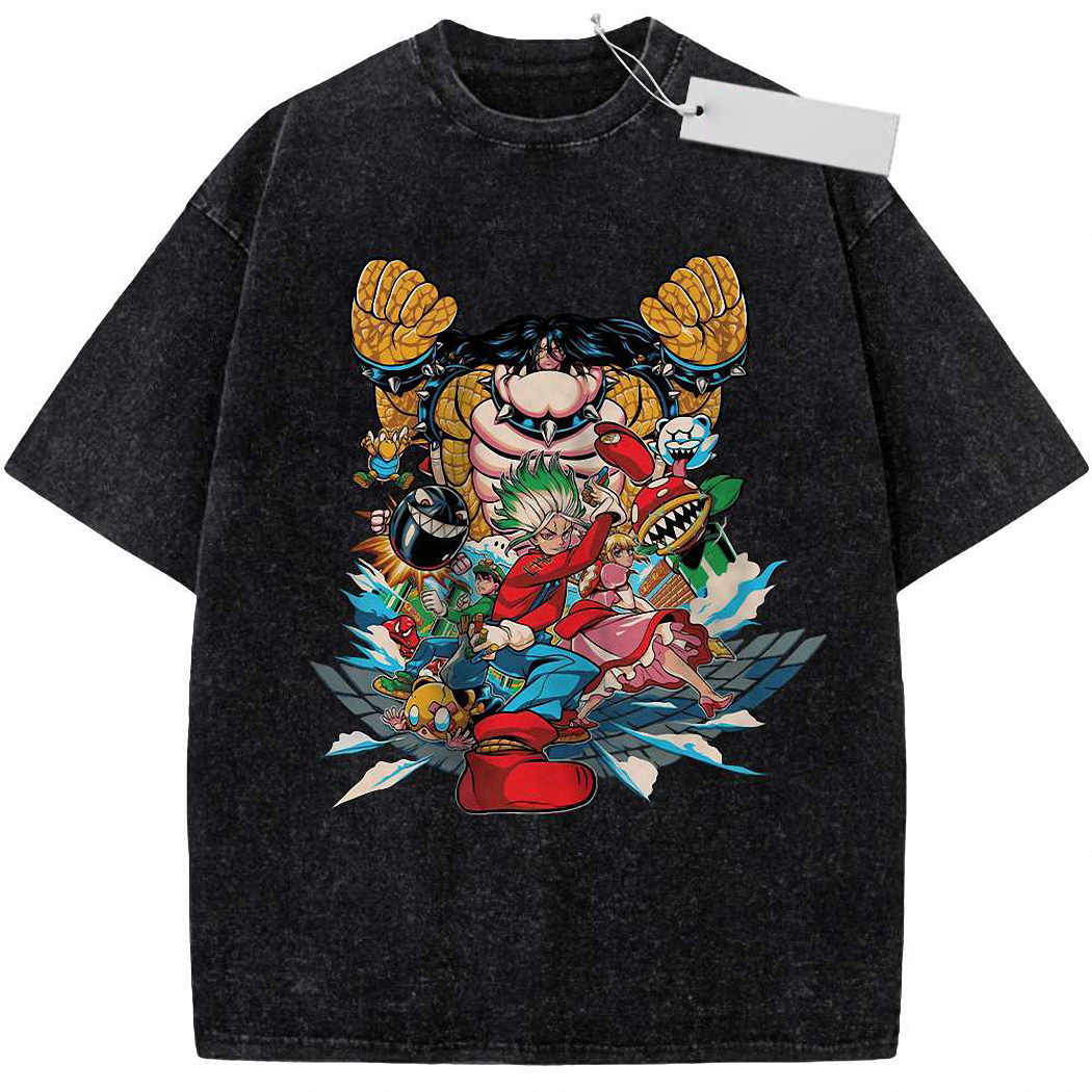 Dr Stone Shirt, Mario Shirt, Anime Shirt, Vintage T-Shirt 2