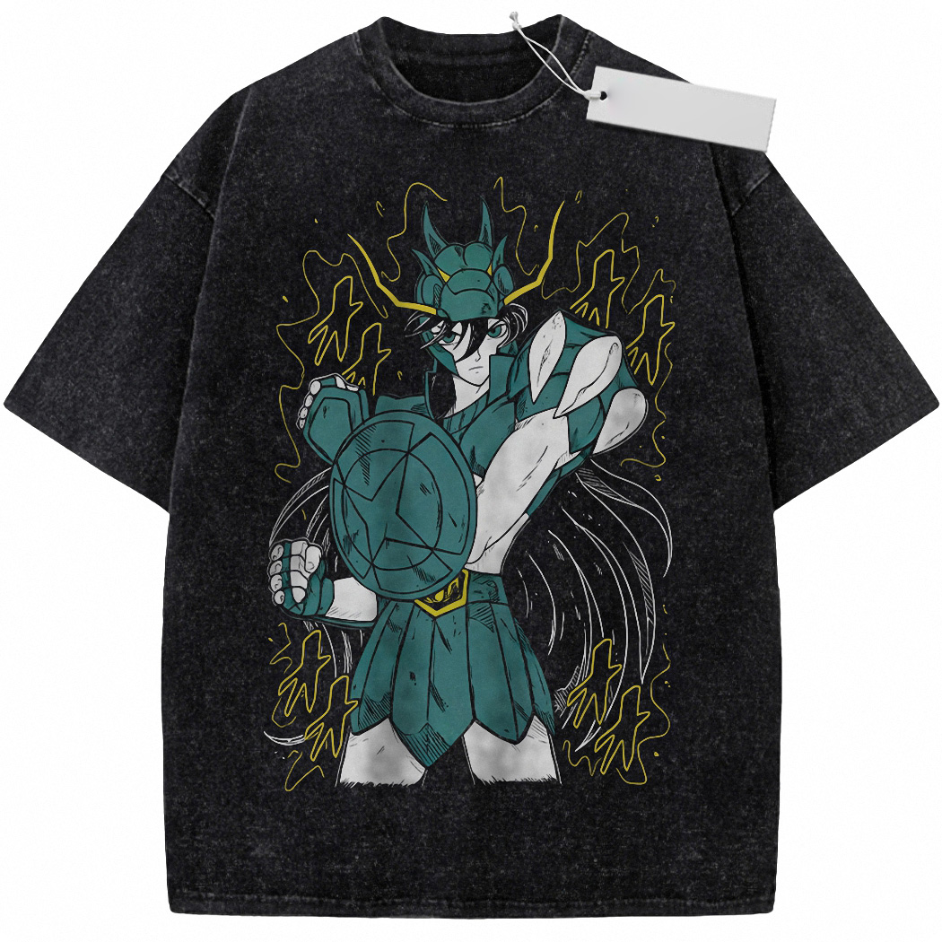 Dragon Shiryu Shirt, Saint Seiya Shirt, Anime Shirt, Vintage T-Shirt 9