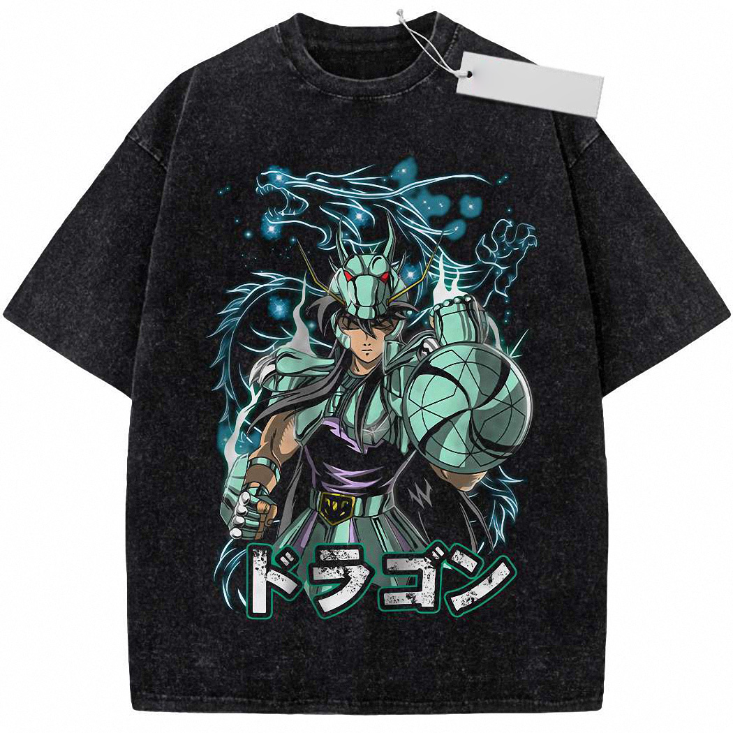 Dragon Shiryu Shirt, Saint Seiya Shirt, Anime Shirt, Vintage Tee 1