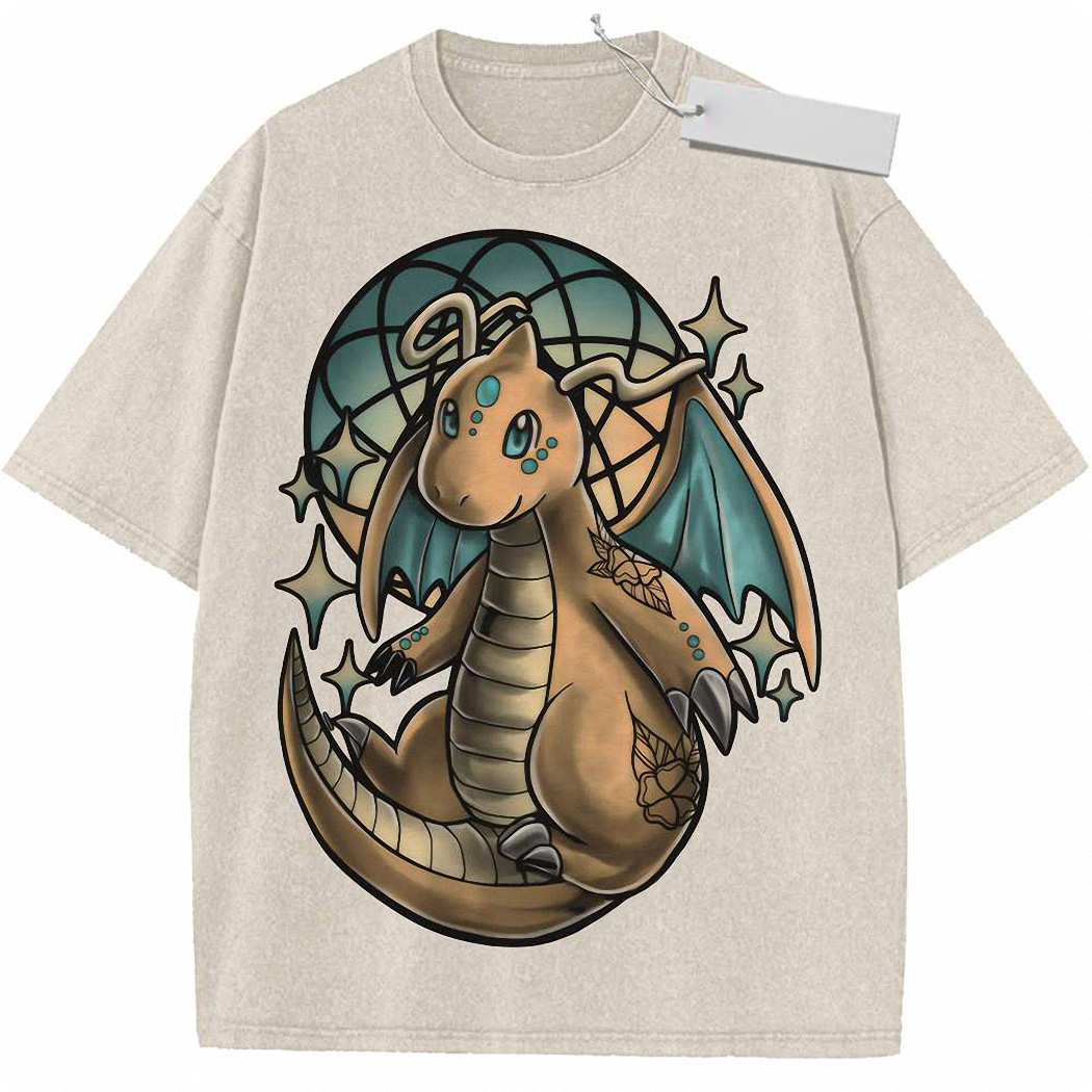 Dragonite Shirt, Anime Shirt, Vintage Tee 7