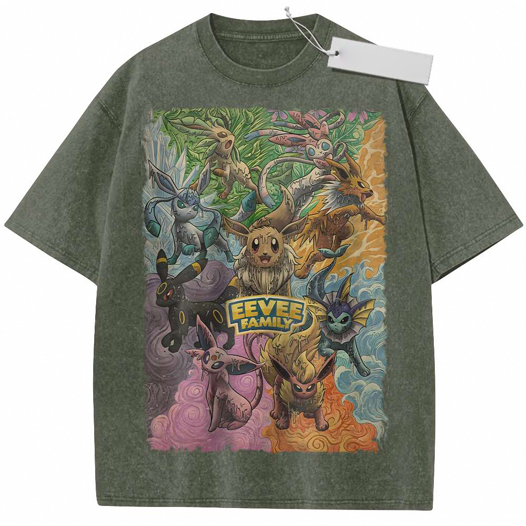 Eevee Shirt, Anime Shirt, Vintage T-Shirt 5