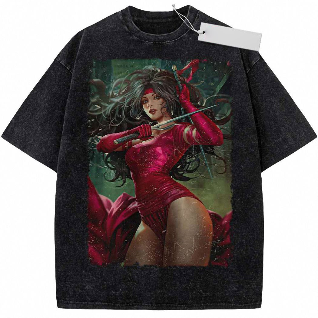 Elektra Shirt, Marvel Comics Shirt, Vintage Tee 5