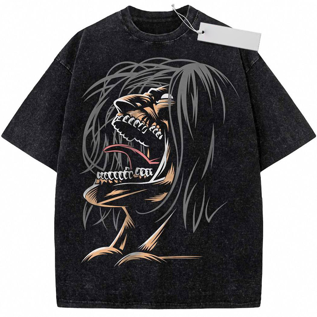 Eren Yeager Shirt, Attack On Titan Shirt, AOT Shirt, Anime Shirt, Vintage T-Shirt 8
