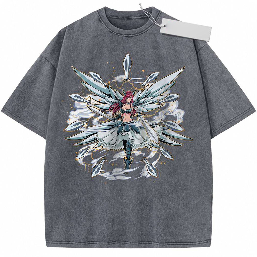 Erza Scarlet Shirt, Fairy Tail Shirt, Anime Shirt, Vintage Tee 9