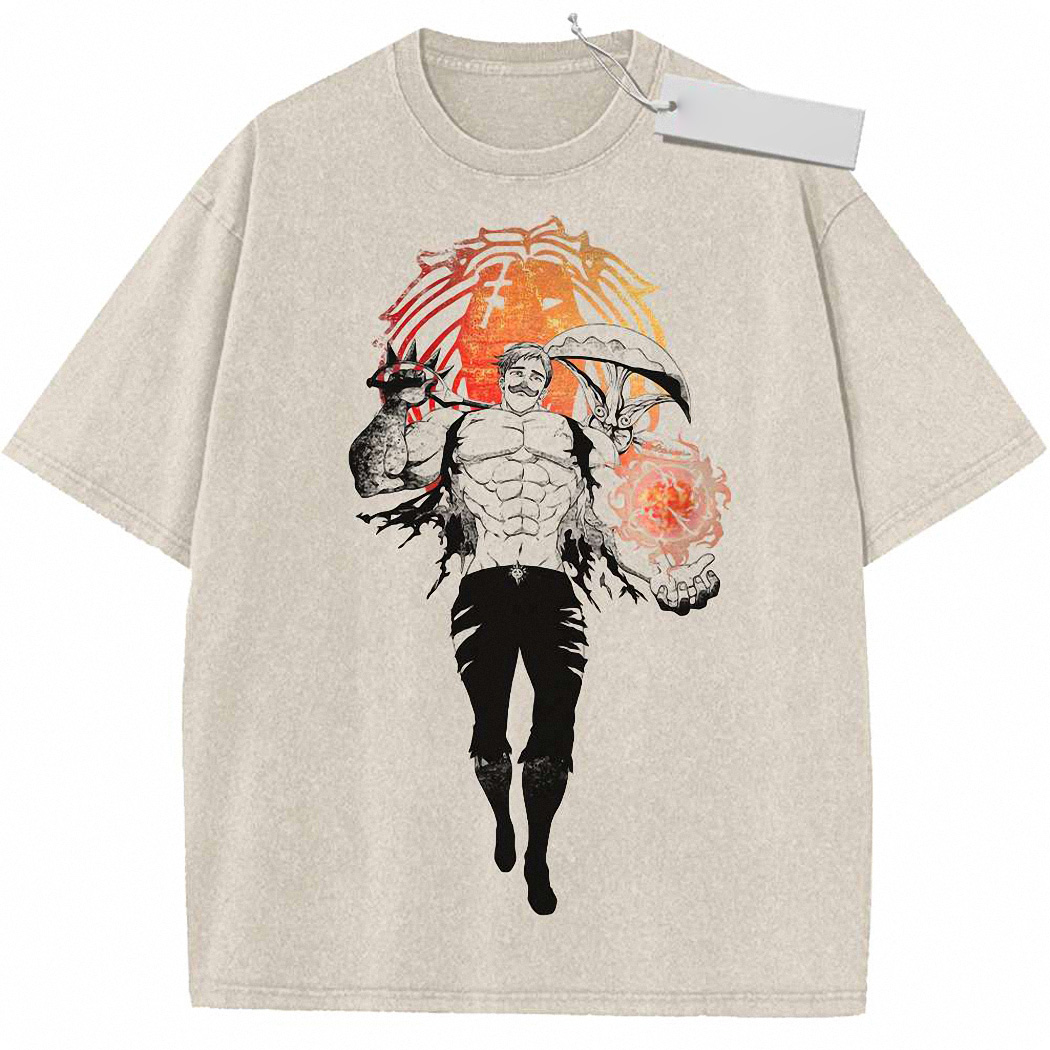 Escanor Shirt, Seven Deadly Sins Shirt, Anime Shirt, Vintage T-Shirt 5