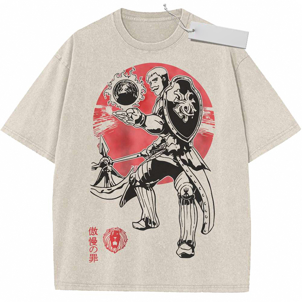 Escanor Shirt, The Seven Deadly Sins Shirt, Anime Shirt, Vintage Tee 6
