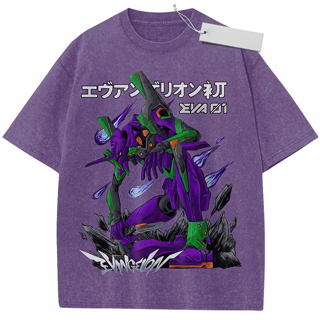 Eva-01 Shirt, Neon Genesis Evangelion Shirt, Anime Shirt, Vintage Tee 2