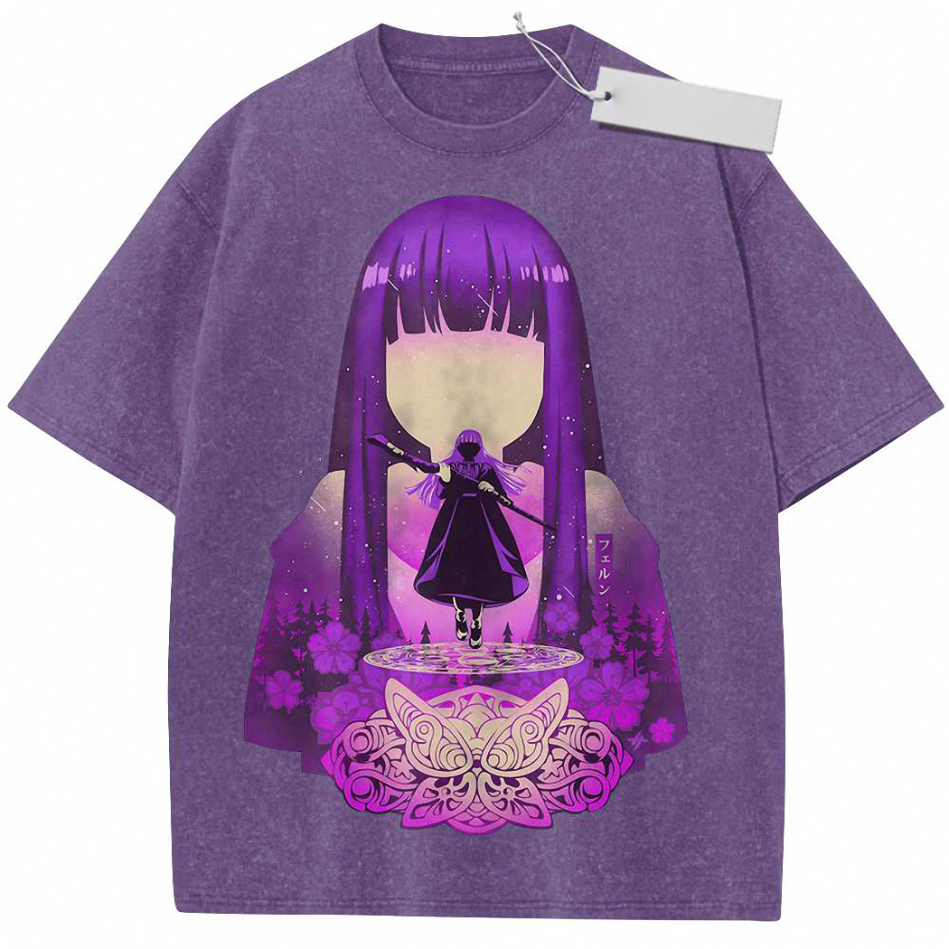 Fern Shirt, Frieren Beyond Journey's End Shirt, Anime Shirt, Vintage Tee 5