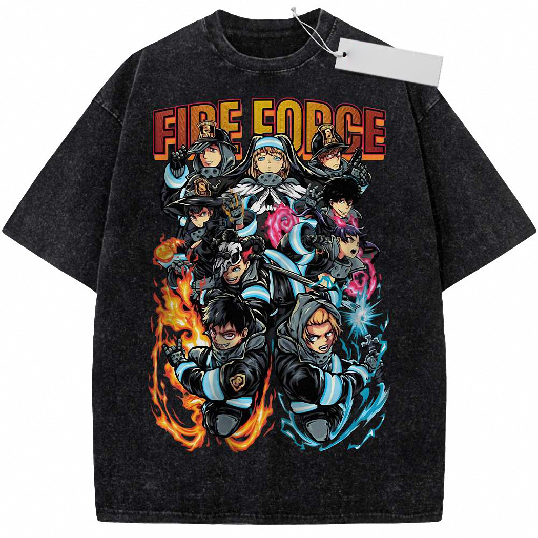 Fire Force Shirt, Anime Shirt, Vintage T-Shirt 4