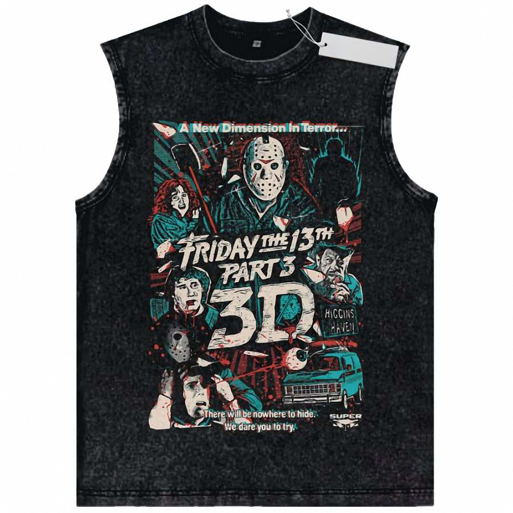Friday the 13th Tank Top, Horror Tank Top, Vintage Tank Top