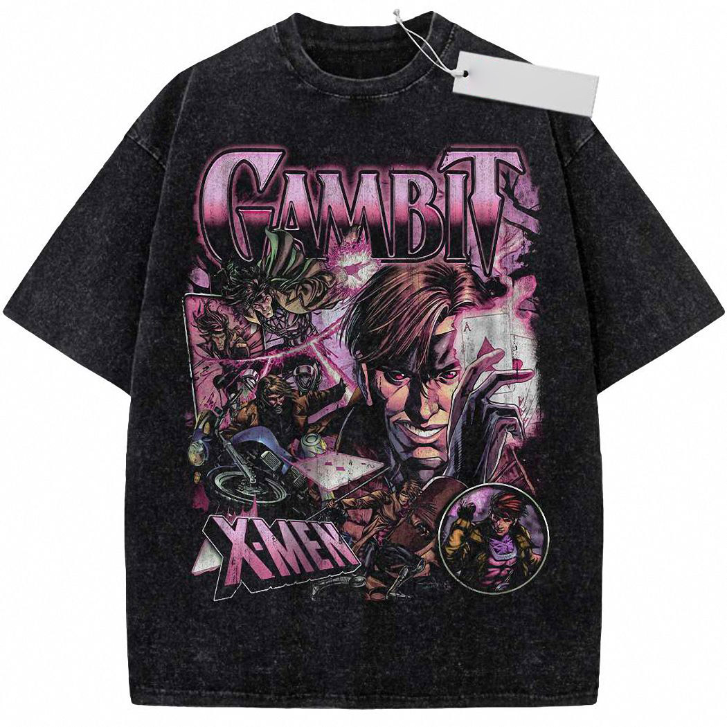 Gambit Shirt, X-Men Shirt, Marvel Comics Shirt, Vintage Tee 3