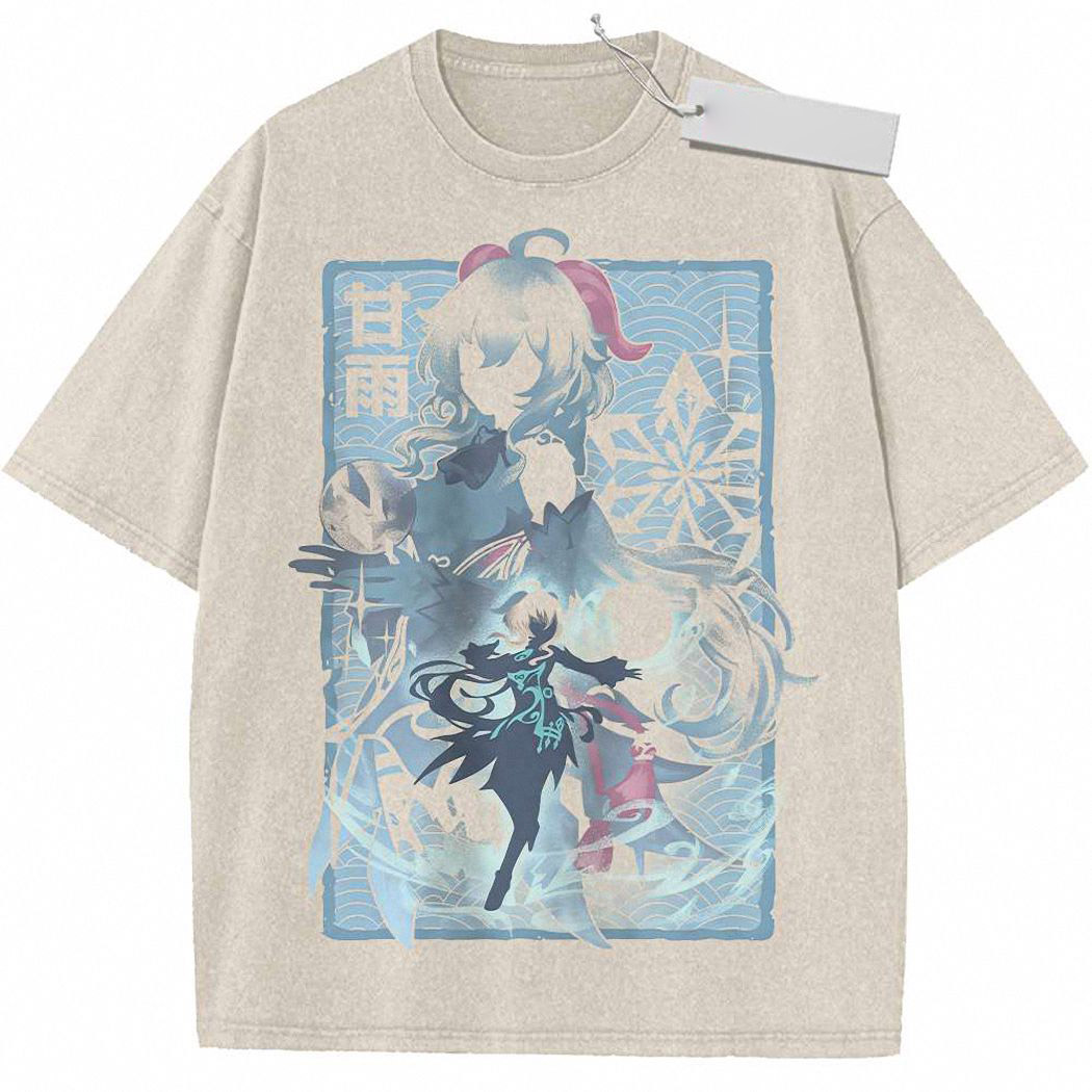 Ganyu Shirt, Genshin Impact Shirt, Game Shirt, Vintage T-Shirt 3