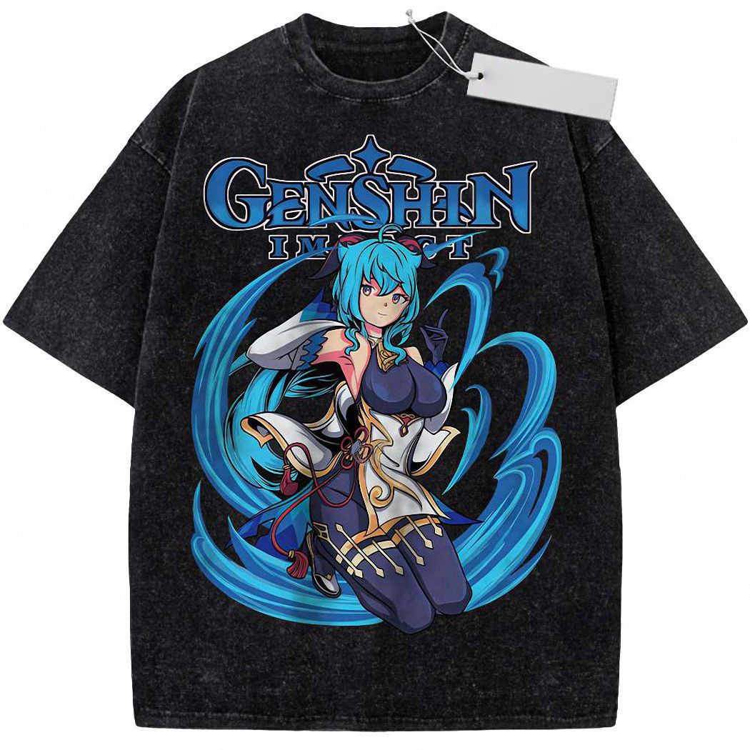 Ganyu Shirt, Genshin Impact Shirt, Game Shirt, Vintage Tee 6