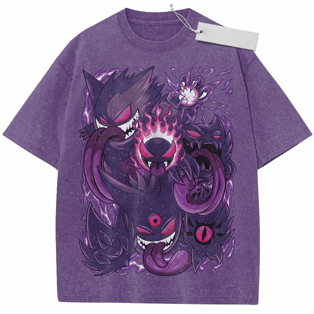 Gatsly Shirt, Haunter Shirt, Gengar Shirt, Anime Shirt, Vintage T-Shirt 3