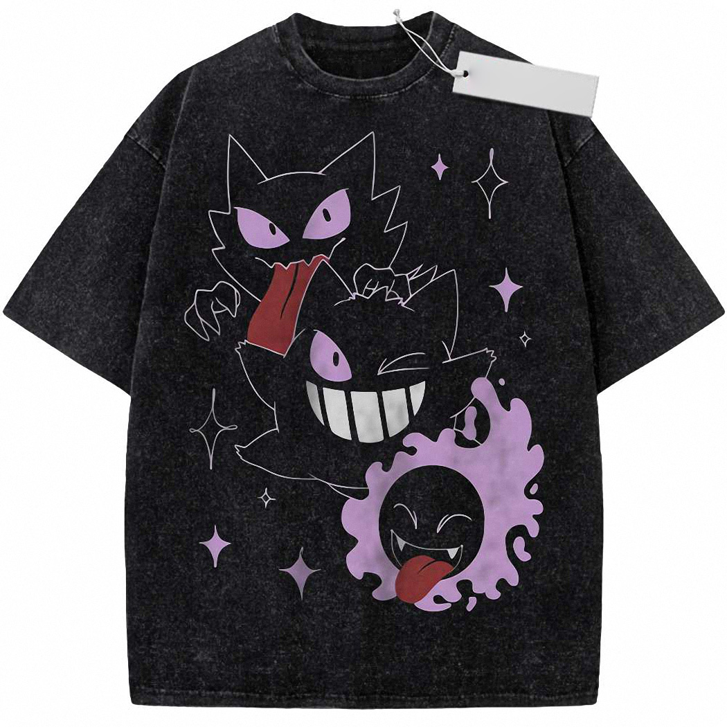 Gatsly Shirt, Haunter Shirt, Gengar Shirt,Anime Shirt, Vintage Tee 3
