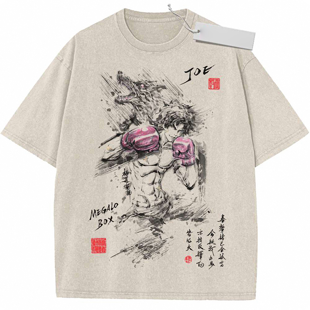 Gearless Joe Shirt, Megalo Box Shirt, Anime Shirt, Vintage T-Shirt 7