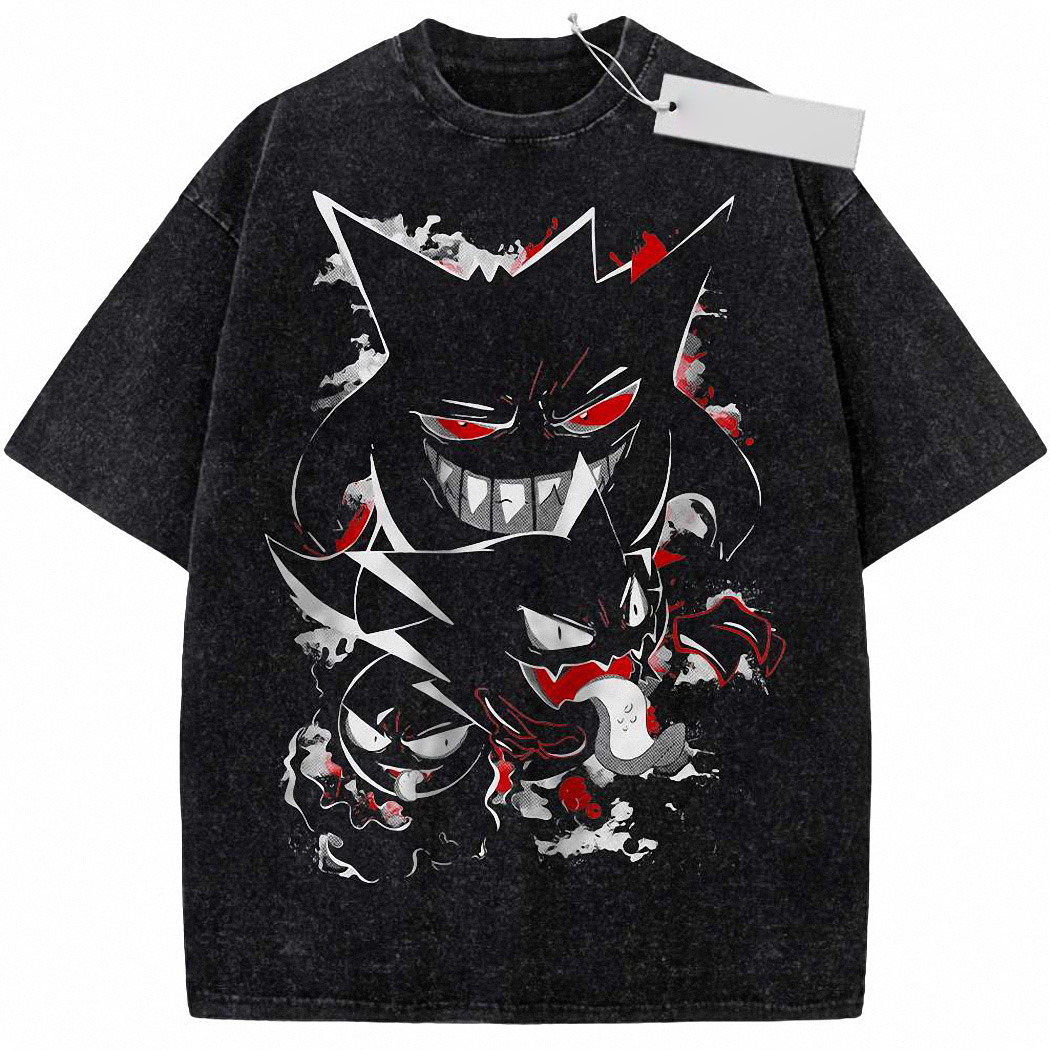 Gengar Gatsly Haunter Shirt, Anime Shirt, Vintage T-Shirt 9
