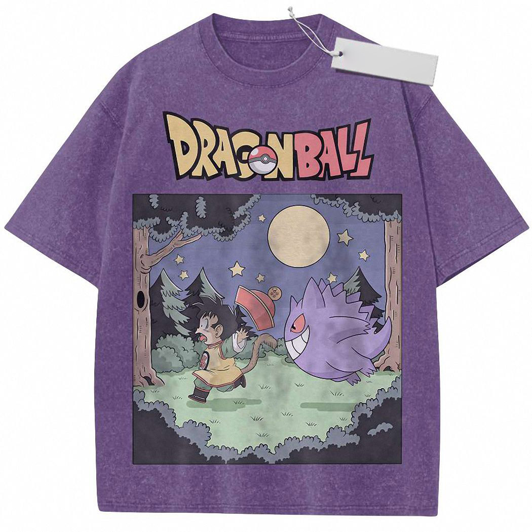 Gengar Shirt, Son Goku Shirt, Dragon Ball Shirt, Anime Shirt, Vintage T-Shirt 4