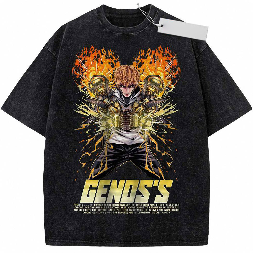 Genos Shirt, One Punch Man Shirt, Anime Shirt, Vintage T Shirt 493