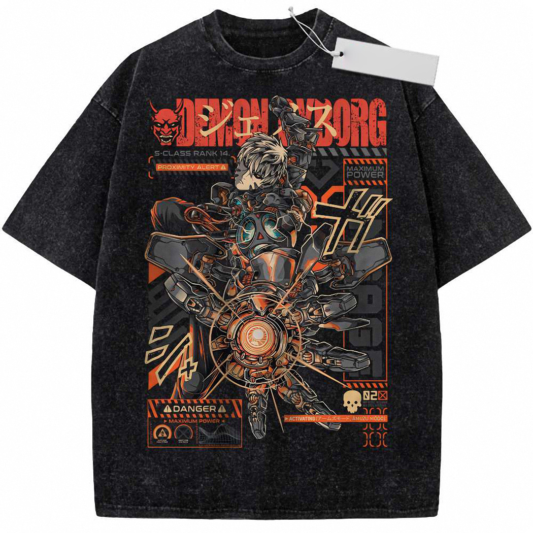 Genos Shirt, One Punch Man Shirt, Anime Shirt, Vintage T-Shirt 5