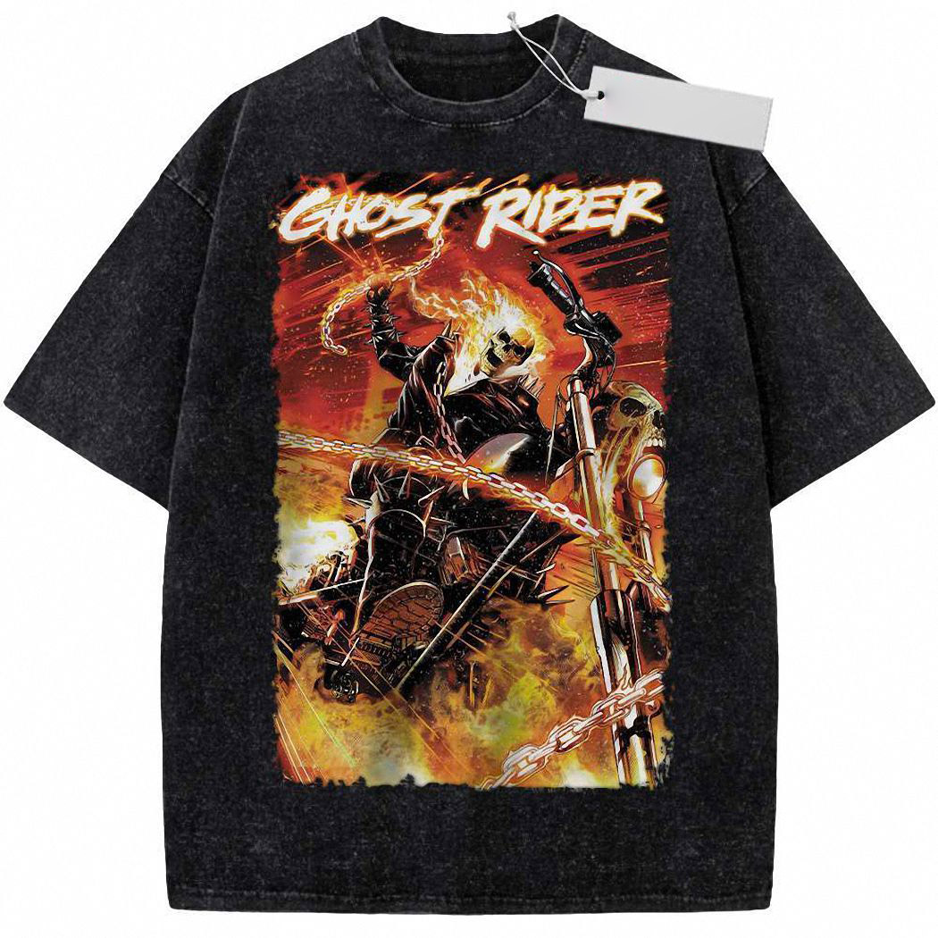 Ghost Rider Shirt, Marvel Comics Shirt, Vintage Tee 4