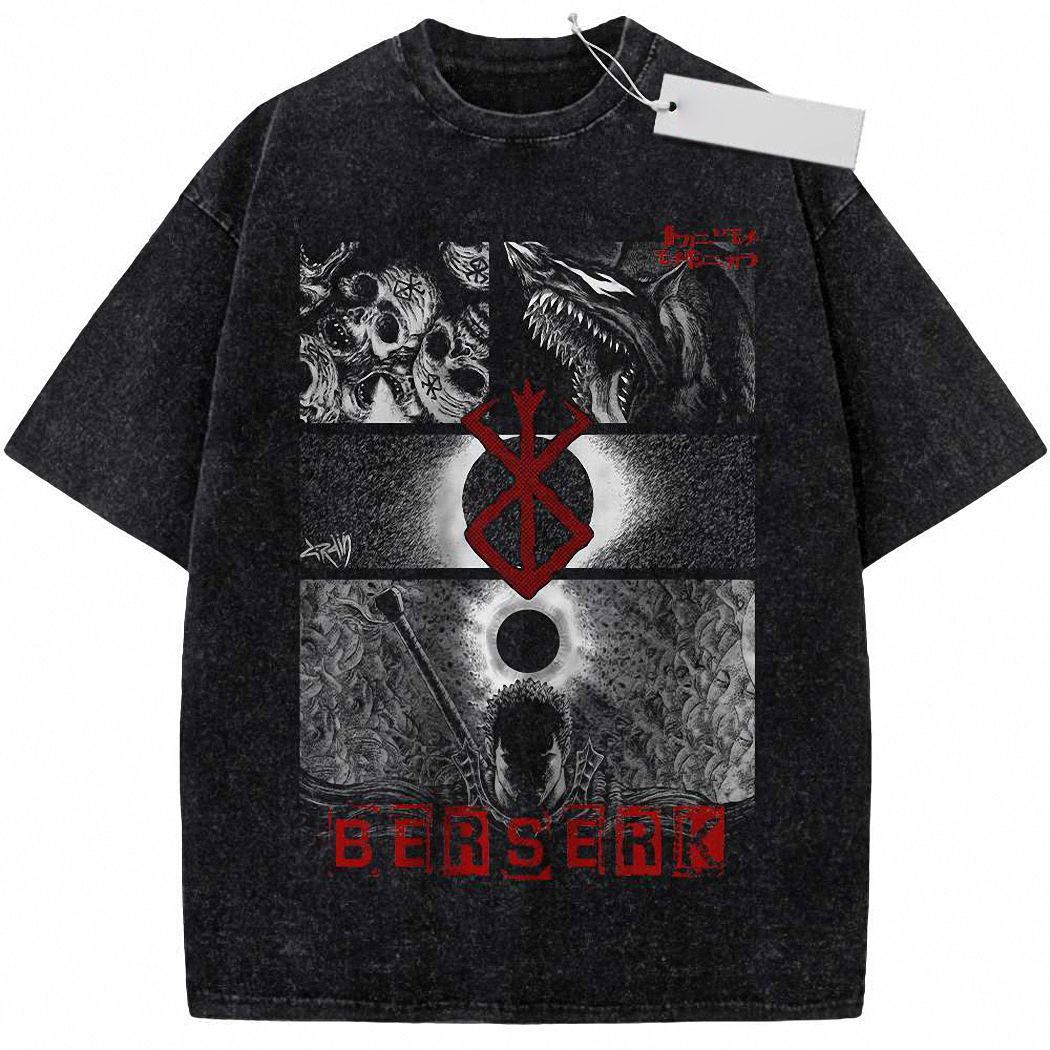 Guts Shirt, Berserk Shirt, Anime Shirt, Vintage Tee 90