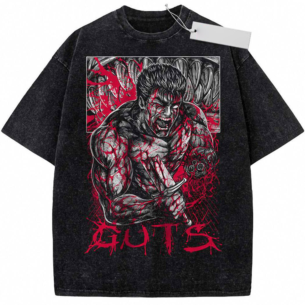 Guts Shirt, Berserk Shirt, Anime Shirt, Vintage Tee 98