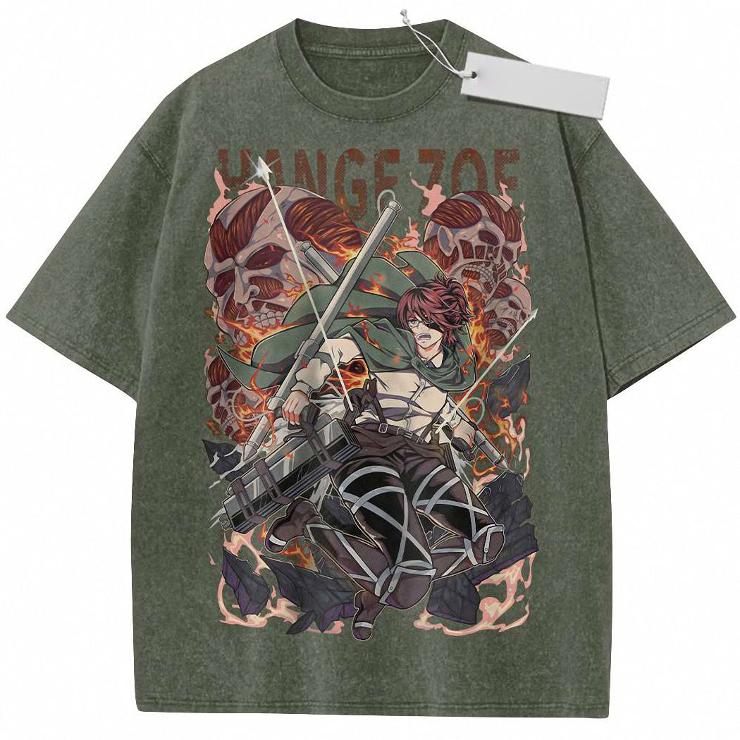 Hange Zoe Shirt, Attack on Titan Shirt, AOT Shirt, Anime Shirt, Vintage T-Shirt 1