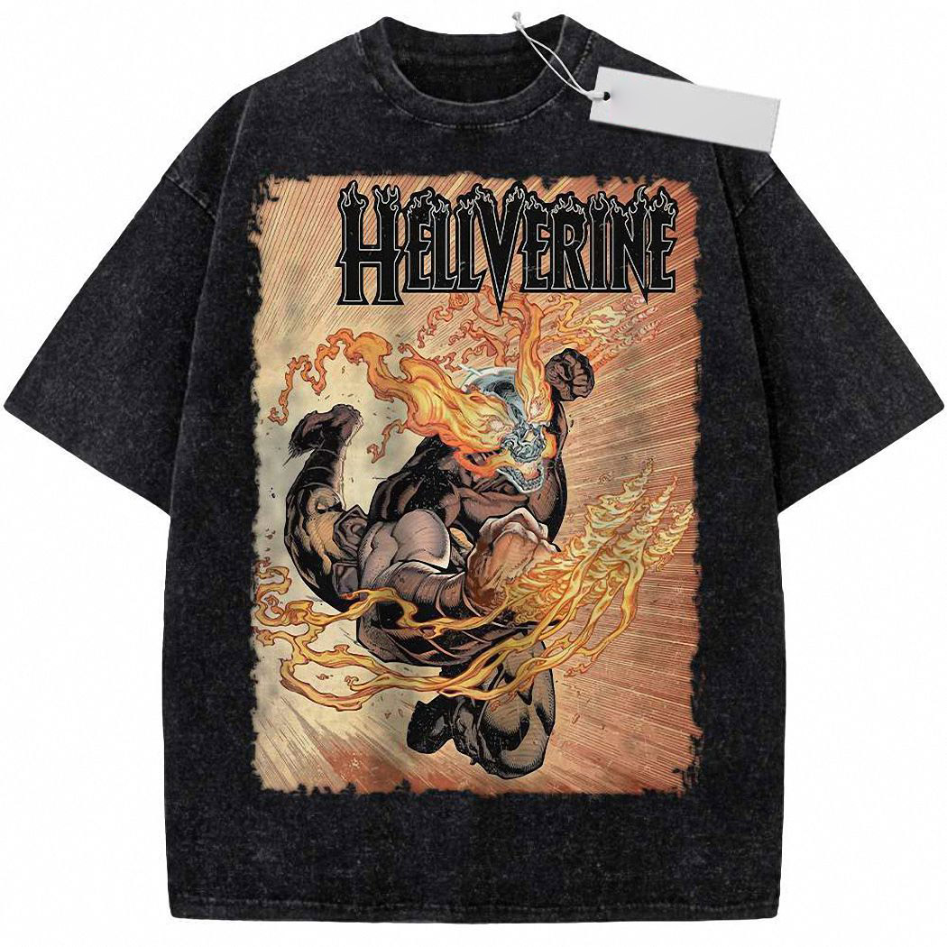 Hellverine Shirt, Marvel Comics Shirt, Vintage Tee 1