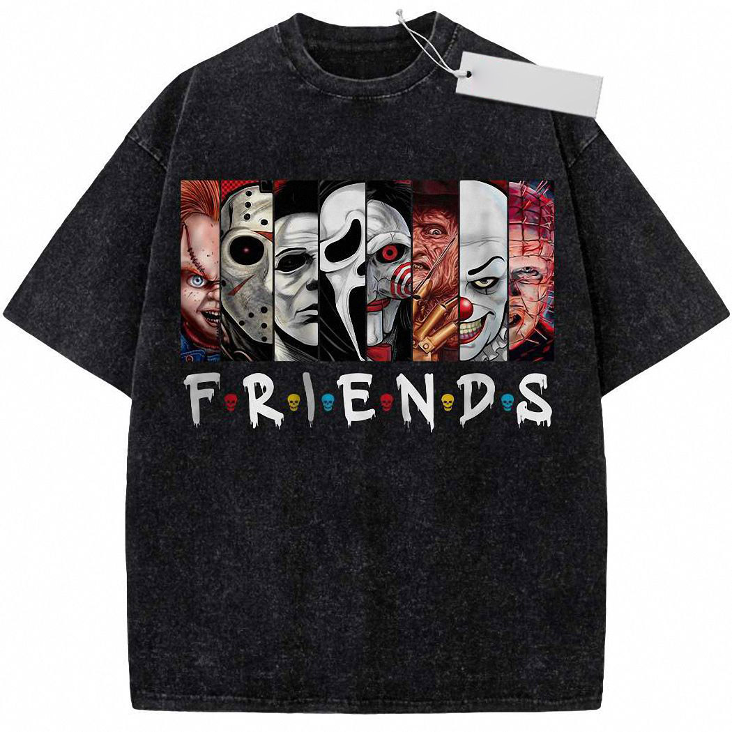 Horror Friends Shirt, Movie Shirt, Vintage Tee 5