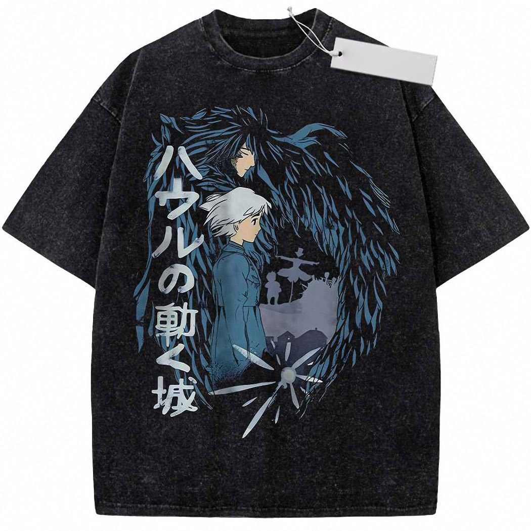 Howl's Moving Castle Shirt, Studio Ghibli Shirt, Anime Shirt, Vintage Tee 6