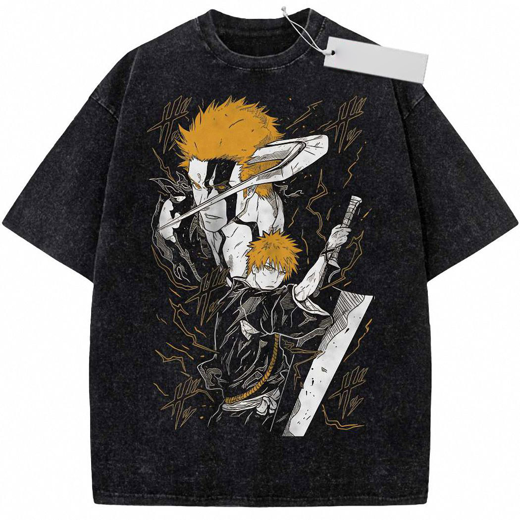 Ichigo Kurosaki Shirt, Bleach Shirt, Anime Shirt, Vintage Tee 3