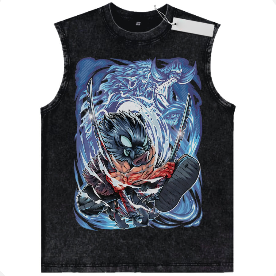 Beast Breathing Inosuke Demon Slayer Tank Top Vintage Streetwear Unisex
