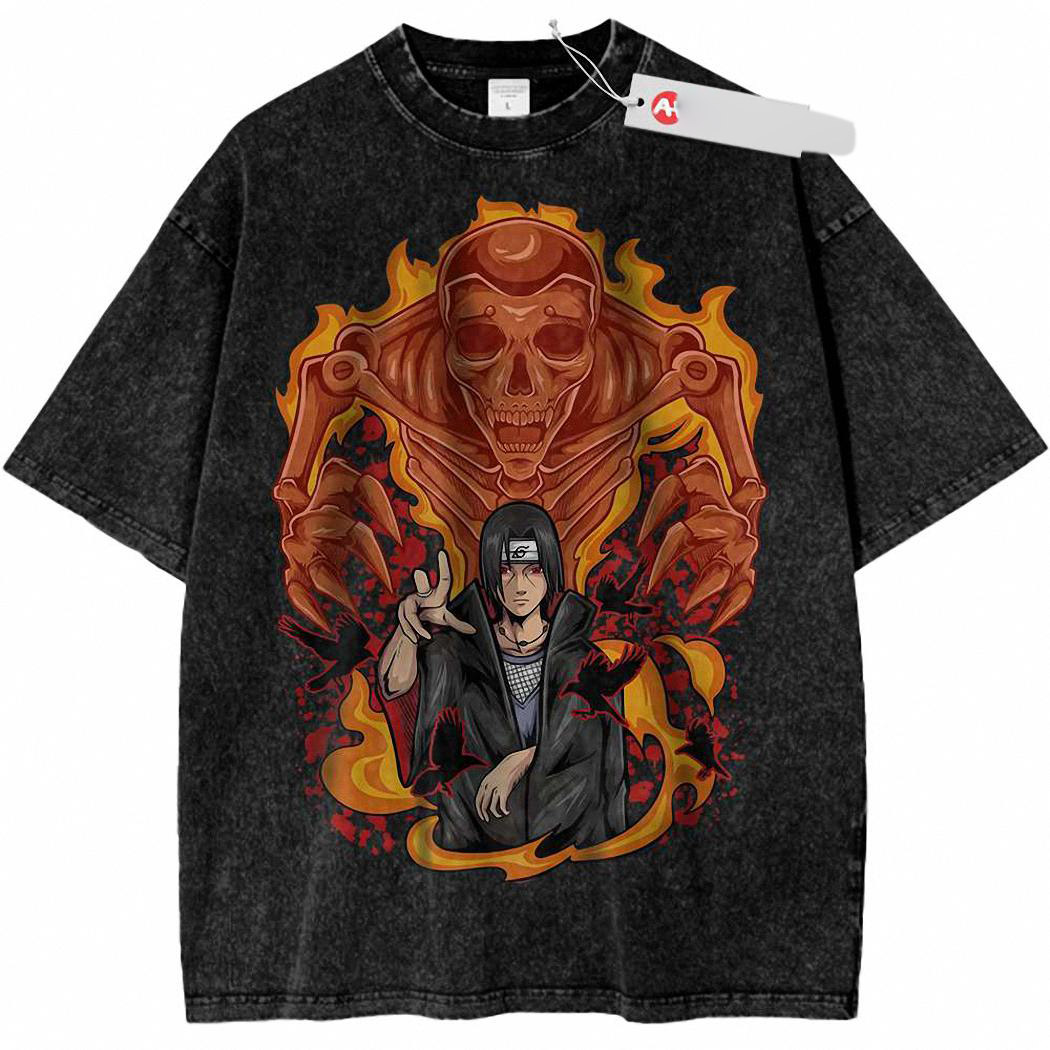 Itachi Uchiha Shirt, Akatsuki Shirt, Naruto Shirt, Anime Shirt, Vintage T Shirt 287