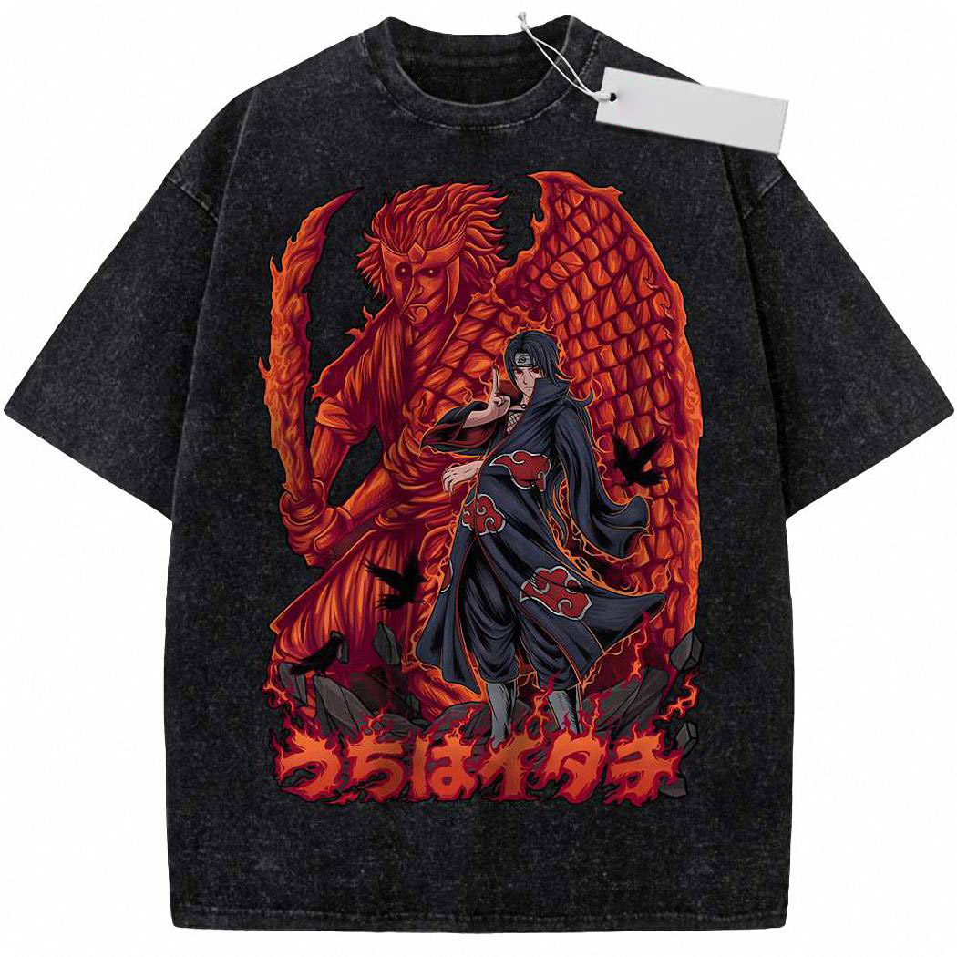 Itachi Uchiha Shirt, Akatsuki Shirt, Naruto Shirt, Anime Shirt, Vintage Tee 446