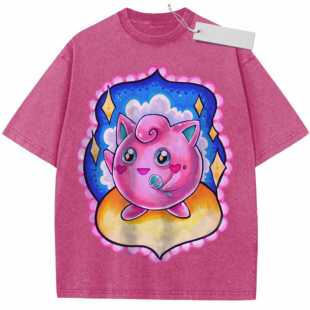 Jigglypuff Shirt, Anime Shirt, Vintage T-Shirt 4