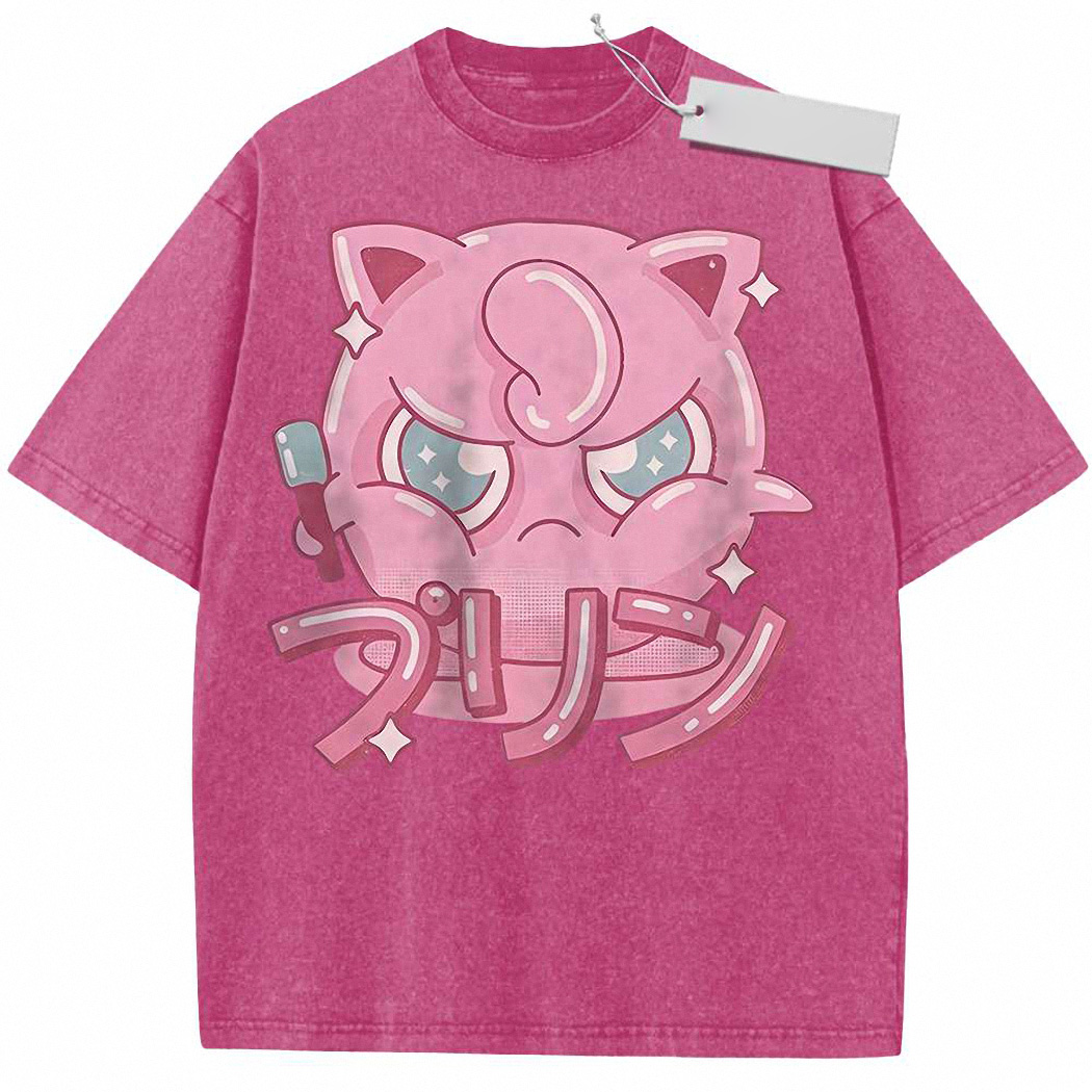 Jigglypuff Shirt, Anime Shirt, Vintage Tee 5