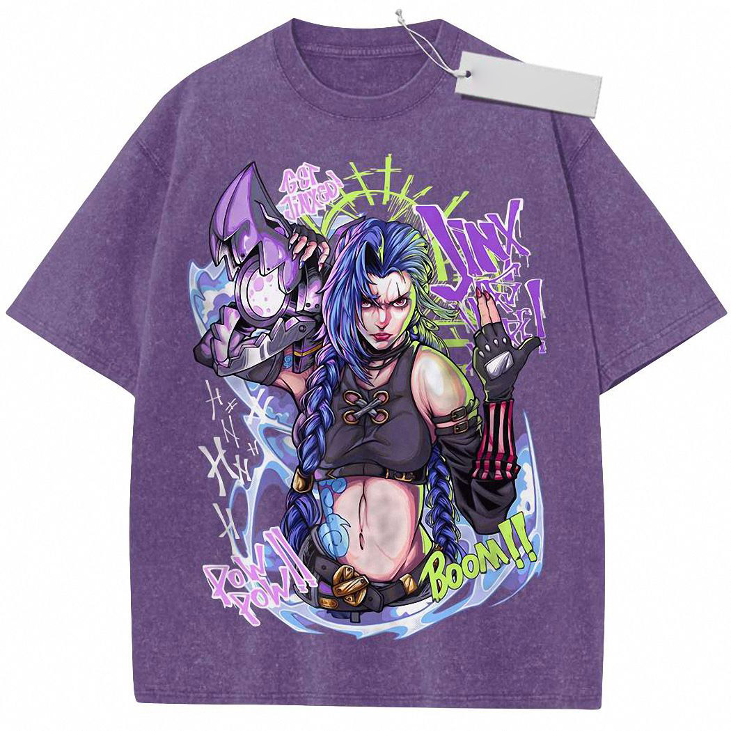 Jinx - Arcane Shirt, League of Legends Shirt, Game Shirt, Vintage T-Shirt 2