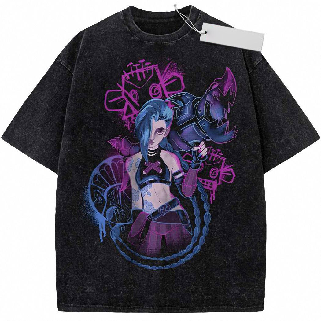 Jinx Shirt, League of Legends Shirt, LoL Shirt, Game Shirt, Vintage T-Shirt 1