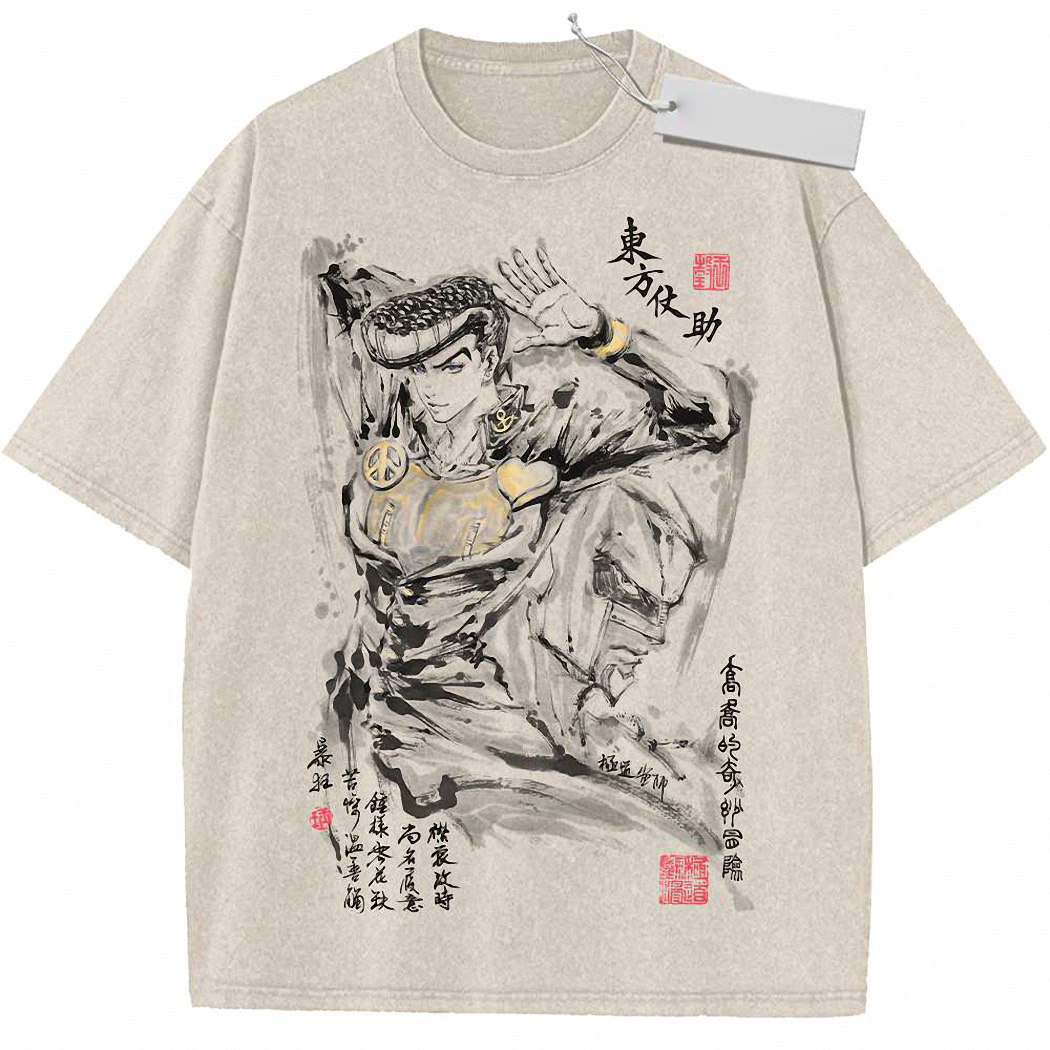 Josuke Higashikata Shirt, JoJo's Bizarre Adventure Shirt, Anime Shirt, Vintage T-Shirt 2