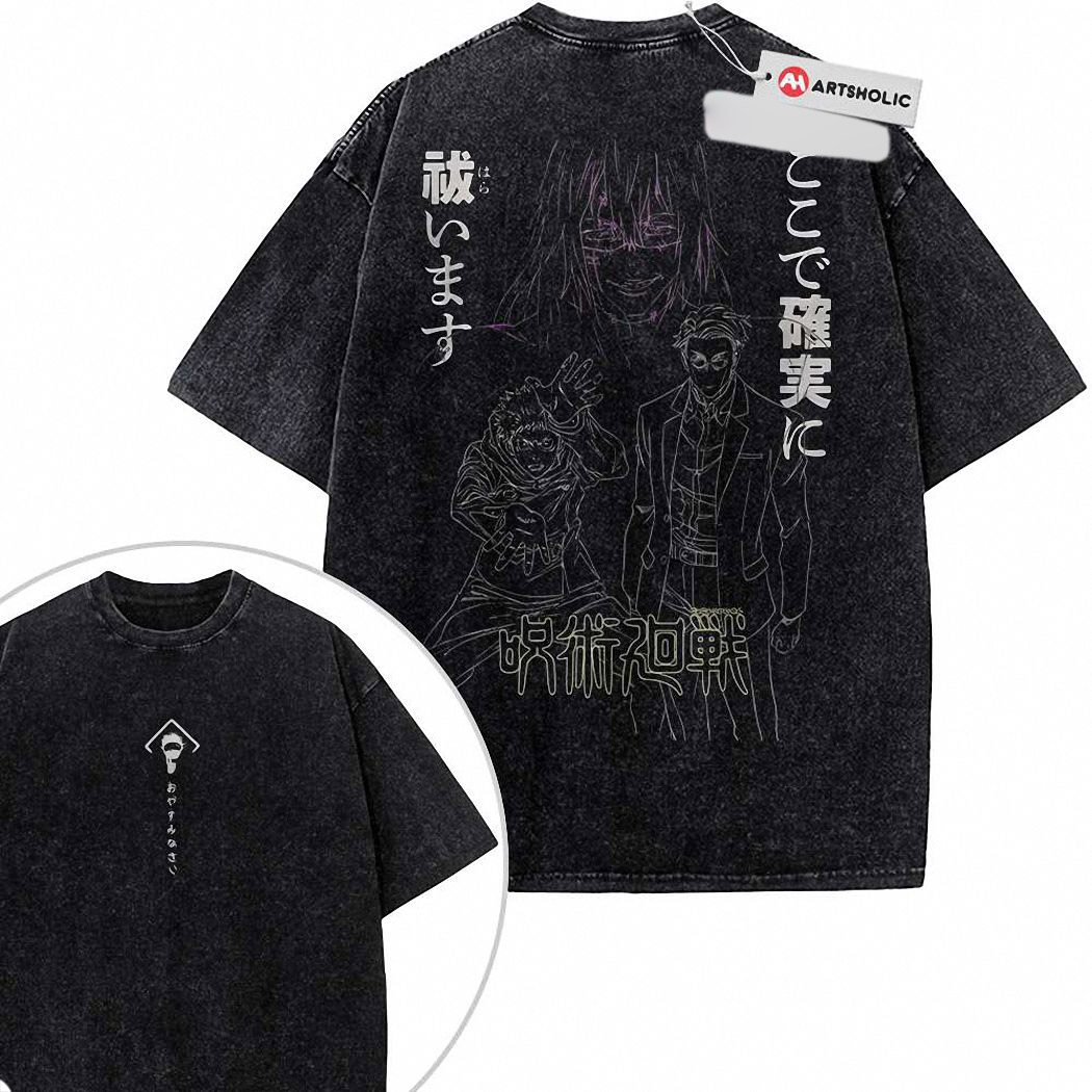 Jujutsu Kaisen Shirt, Anime Shirt, Vintage T-Shirt 2-Sided 7