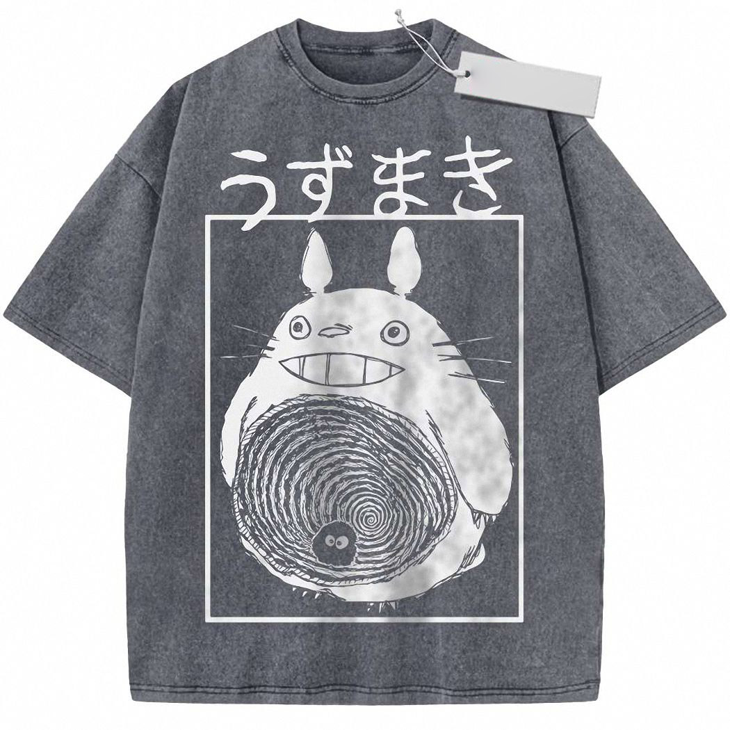 Junji Ito x My Neighbor Totoro Shirt, Studio Ghibli Shirt, Anime Shirt, Vintage Tee 7