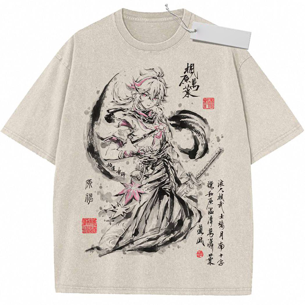 Kaedehara Kazuha Shirt, Genshin Impact Shirt, Game Shirt, Vintage Tee 1