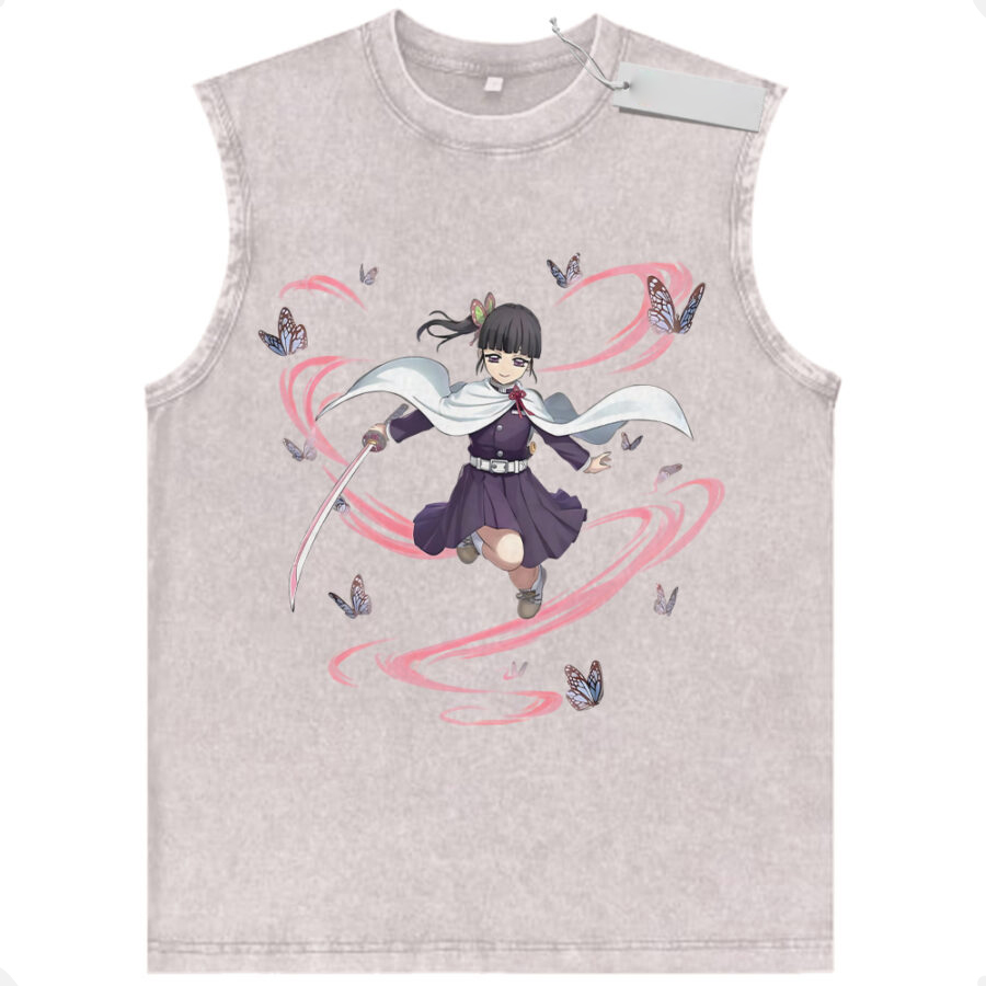 Kanao Tsuyuri Tank Top, Demon Slayer Tank Top, Anime Tank Top, Vintage Tank Top